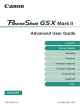 Canon PowerShot G5 X Mark II User guide