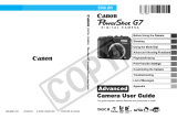 Canon PowerShot G7 User Guide Advanced User manual