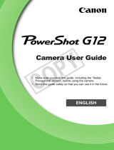 Canon PowerShot G12 User manual