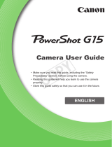 Canon G15 User manual