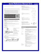 Casio 5512 User manual