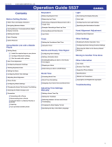 Casio 5537 Operating instructions