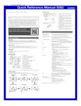 Casio 5582 Quick start guide