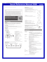 Casio 5588 User manual