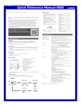 Casio 5608 User manual