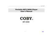 COBY electronic MP-C840 User manual