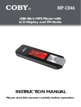 COBY electronic MP-C846 User manual