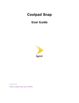 Sprint Coolpad SNAP User manual