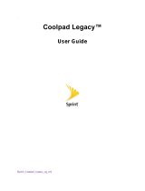 Coolpad Legacy Sprint User guide