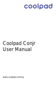 coolpadcoolpad Conjr User manual