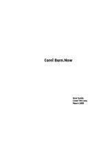 Corel BurnNow User guide