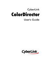 CyberLink ColorDirector 2.0 Owner's manual