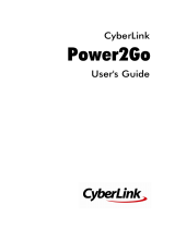 CyberLink Power2Go 10.0 Owner's manual