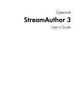 CyberLink StreamAuthor 3.0 Owner's manual