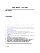 Sylvania MPK 8854 User manual