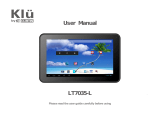 Curtis Klü LT7035-L User manual