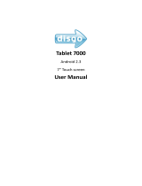 Disgo Tablet 7000 User manual
