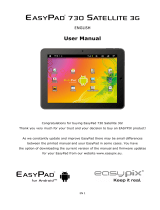 Easypix EasyPad 730 Satellite 3G User manual