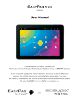 Easypix EasyPad 970 Android 2.3 User manual