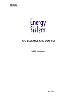 ENERGY SISTEM Elegance Compact 4300 User manual