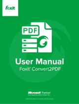 Foxit Convert2PDF User manual