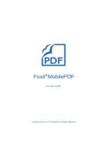 Foxit MobilePDF for iOS User manual