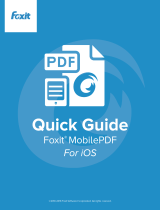 Foxit MobilePDF for iOS 2016 User manual