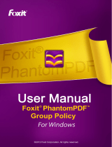 Foxit PhantomPDF Group Policy for Windows User manual