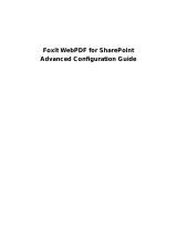 Foxit WebPDF WebPDF for SharePoint Configuration Guide