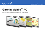 Garmin Mobile PC for Toshiba User manual