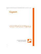 Gigaset GS270 Plus User manual