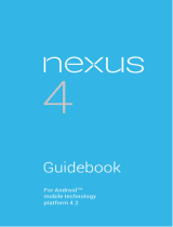 Google Nexus 4 Android mobile technology platform 4.2 User guide