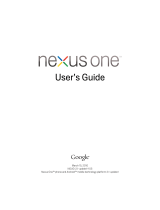 Google google nexus one User manual