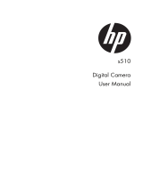 HP s510 Digital Camera User manual