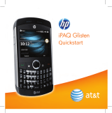 HP iPAQ Glisten AT&T Quick start guide
