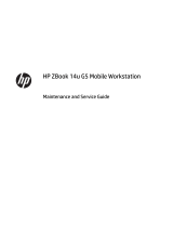 HP ZBook 14u G5 Mobile Workstation Bundle User guide