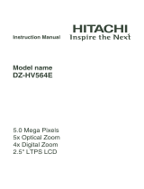 Hitachi DZ-HV564E Owner's manual