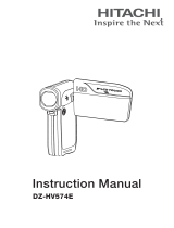 Hitachi DZ-HV574E User manual