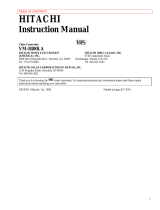 Hitachi VM-8400LA - Camcorder User manual