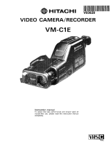Hitachi VM-C1E Operating instructions