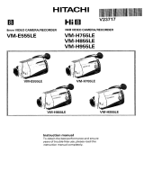 Hitachi VM-E555LE Operating instructions