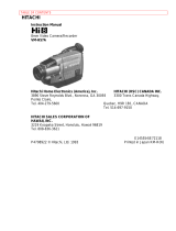 Hitachi VMH-57A - Camcorder User manual