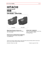 Hitachi VMH-620A - Camcorder User manual