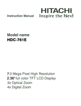 Hitachi HDC-761E Owner's manual