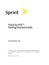 HTC Touch Sprint Operating instructions