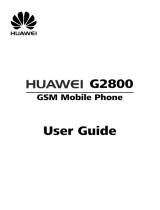 Huawei G2800 Operating instructions