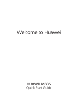 Huawei M M835 Quick start guide