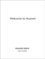 Huawei M920 Owner's manual