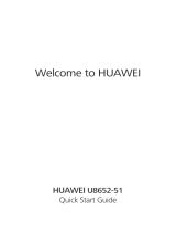 Huawei U8652-51 Quick start guide
