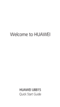 Huawei U8815 Quick start guide
